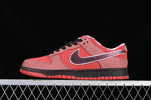 All Categories Nk SB Dunk Series Nk SB Dunk Low Low-top sneakers J version Concepts x Nk Dunk Low Orange Lobster SB smashed backboard fashion casual sneakers 313170-661